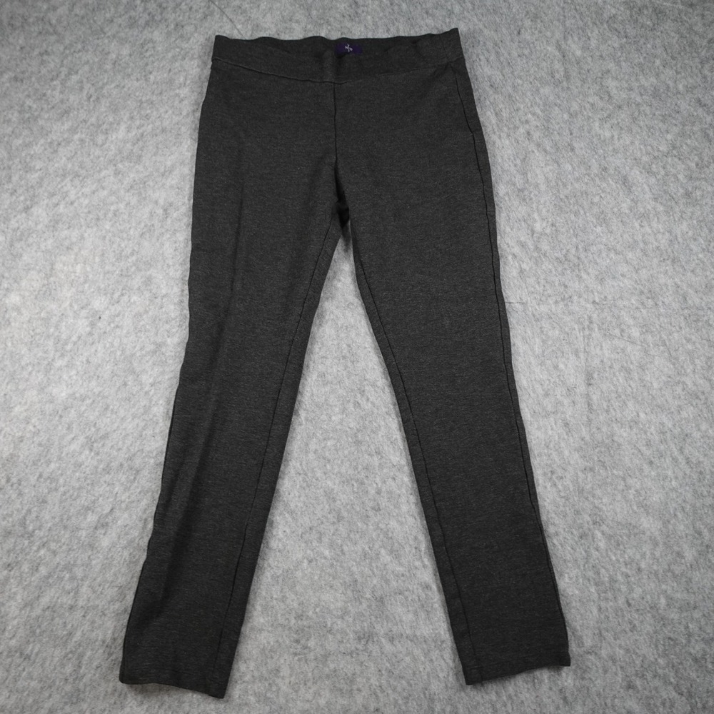NYDJ Pants Women 8 Charcoal Gray Lift Tuck Technology Stretch Knit Pull On Work‎